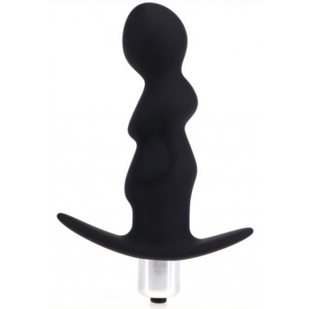 Plug Anal Vibrant - Leo Noir - 3 Boules - 9,5 cm / Ø 3 cm - Generique
