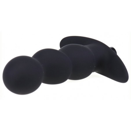 Plug Anal Vibrant - Leo Noir - 3 Boules - 9,5 cm / Ø 3 cm - Generique