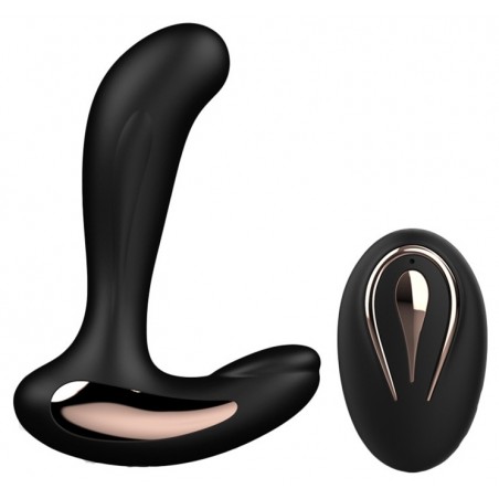 Stimulateur De Prostate - Righy Noir - Télécommandé - Waterproof - Rechargeable - 11 cm / Ø 3,3 cm - Generique