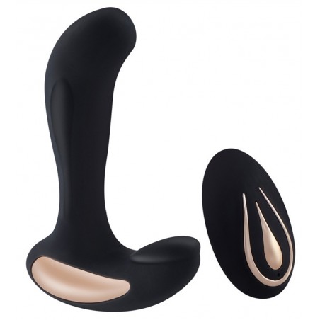 Stimulateur De Prostate - Righy Noir - Télécommandé - Waterproof - Rechargeable - 11 cm / Ø 3,3 cm - Generique
