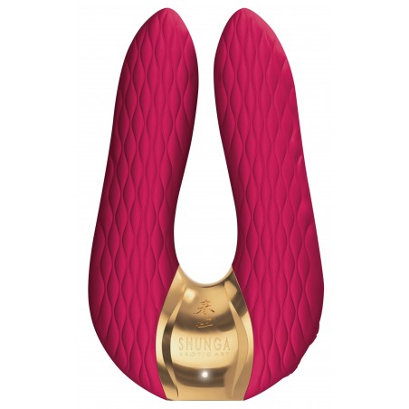Vibromasseur Polyvalent - Aiko Framboise - Massage Et Vibration - 10 cm / Ø 2,5 cm - Rechargeable - Waterproof - Shunga