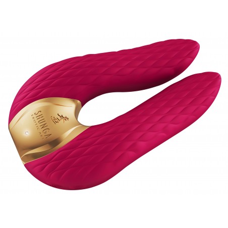 Vibromasseur Polyvalent - Aiko Framboise - Massage Et Vibration - 10 cm / Ø 2,5 cm - Rechargeable - Waterproof - Shunga