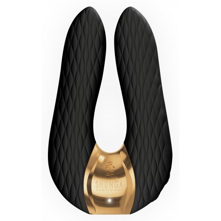 Vibromasseur Polyvalent - Aiko Noir - Massage Et Vibration - 10 cm / Ø 2,5 cm - Rechargeable - Waterproof - Shunga