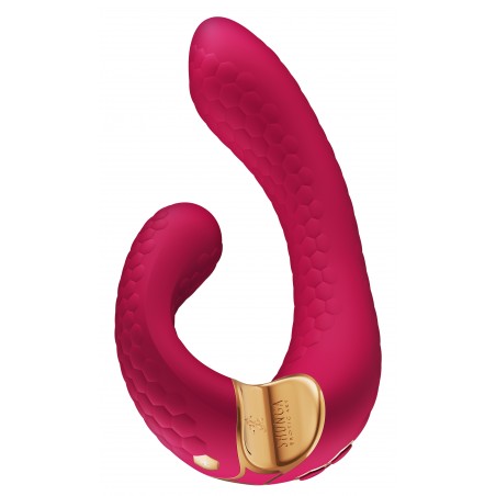Rabbit Vibrant - Miyo Framboise - Rechargeable - Waterproof - 18,5 cm / Ø 3,8 cm - Shunga