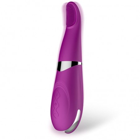Stimulateur Clitoridien Vibrant A Picots - Tongue Vibrator Violet - Waterproof - Rechargeable - 19 cm - Action