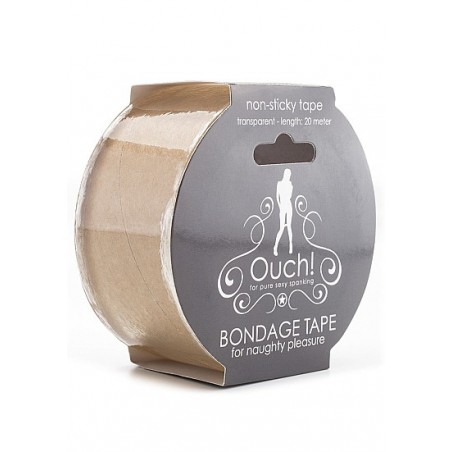 Rouleau Body Bondage Transparent - Adhésif - 20 m de longueur / 5 cm - Ouch