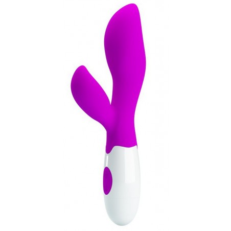 Rabbit Vibrant - Newman Violet - Waterproof - 9 cm / Ø 3,4 cm - Pretty Love
