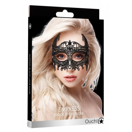 Masque en dentelle Vénitien Empress - Noir - Nœud En Satin - Ouch
