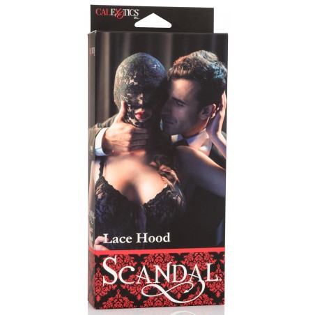 Cagoule En Dentelle Noire - Ouverte A La Bouche - Taille Unique - Scandal