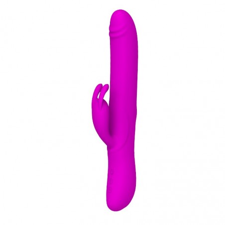 Rabbit Vibrant - Byron Rose - Billes Va-Et-Vient - Rechargeable - Waterproof - 15,5 cm / Ø 4 cm - Pretty Love