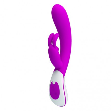 Rabbit Vibrant - Harlan Violet - Waterproof - Rechargeable - 12 cm / Ø 3,5 cm - Pretty Love