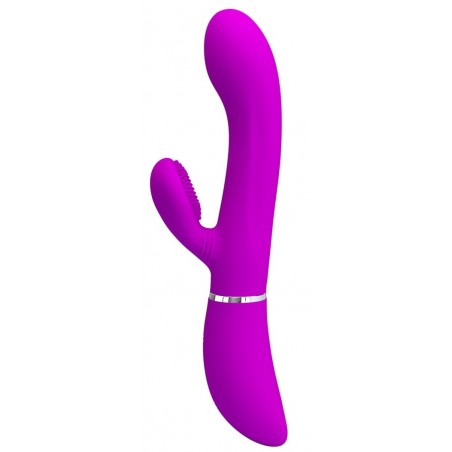 Rabbit Clit Vibe Violet - Stimulateur Clitoridien A Picots - Waterproof - Rechargeable - 10 cm / Ø 3,2 cm - Pretty Love