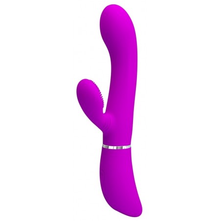 Rabbit Clit Vibe Violet - Stimulateur Clitoridien A Picots - Waterproof - Rechargeable - 10 cm / Ø 3,2 cm - Pretty Love