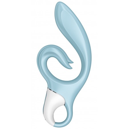 Rabbit - Love Me Bleu Ciel - Rechargeable - Waterproof - 21 cm / Ø 4 cm - Satisfyer