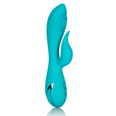 Rabbit A Tapotements - Santa Monica Starlet Turquoise - Waterproof - Rechargeable - 20 cm / Ø 3,5 cm - California Dreaming