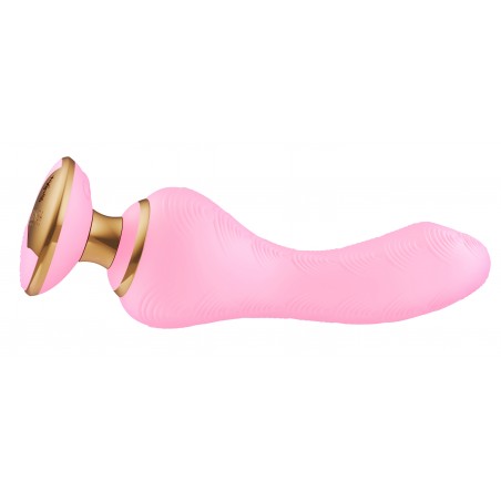 Vibromasseur Polyvalent De Luxe - Sanya Rose Pale - Waterproof - Rechargeable - 11,5 cm / Ø 3,8 cm - Shunga
