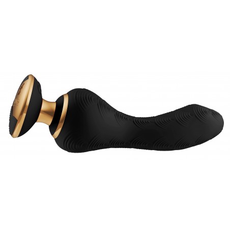 Vibromasseur Polyvalent De Luxe - Sanya Noir - Waterproof - Rechargeable - 11,5 cm / Ø 3,8 cm - Shunga