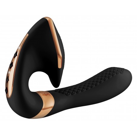 Rabbit De Luxe - Soyo Noir - Waterproof - Rechargeable - 17 cm / Ø 3,7 cm - Shunga