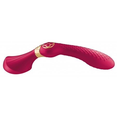 Vibromasseur Ou Wand De Luxe - Zoa Framboise - Polyvalent - Massage - Waterproof - Rechargeable - 12,5 cm / Ø 3,8 cm - Shunga