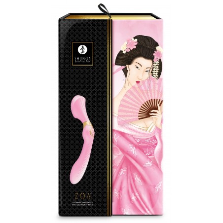 Vibromasseur Ou Wand De Luxe - Zoa Rose - Polyvalent - Massage - Waterproof - Rechargeable - 12,5 cm / Ø 3,8 cm - Shunga