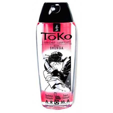 Lubrifiant Toko Vin Pétillant A La Fraise - A Base D'Eau - Comestible - 165 Ml - Shunga