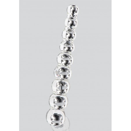 Double Gode - Dildo Frozen Fountain Transparent - Verre Thermo Réactif - Chaud / Froid - 22 cm / Ø De 2,5 cm A 3,7 cm - ToyJoy