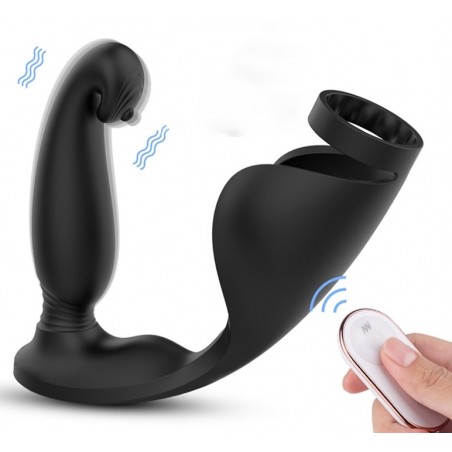 Plug Anal Vibrant Rapteus - Sac A Bouses Et Cockring - Télécommandé - Etanche - USB - 11 Cm / 3 Cm - Generique