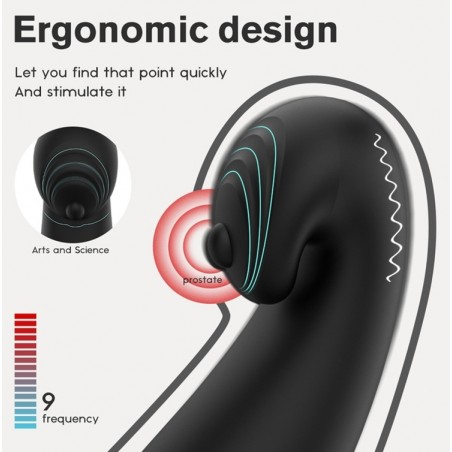 Plug Anal Vibrant Rapteus - Sac A Bouses Et Cockring - Télécommandé - Etanche - USB - 11 Cm / 3 Cm - Generique