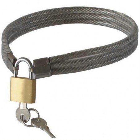 Collier Slave Lock Avec Cadenas - En Métal - Taille S : 36 cm - Taille L : 43 cm - Generique