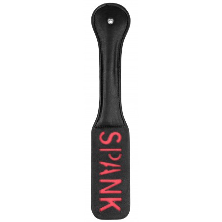 Paddle - Spank - En Simili Cuir Rouge Et Noir - Tapette 13 Cm / 5,5 Cm - Longueur 32 Cm - Ouch