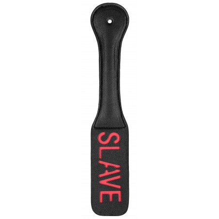 Paddle - Slave - En Simili Cuir Rouge Et Noir - Tapette 13 Cm / 5,5 Cm - Longueur 32 Cm - Ouch