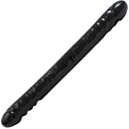 Double Gode XL - Réaliste - Dong Couleur Noir - 45 Cm / Ø 4,5 Cm - Doc Johnson