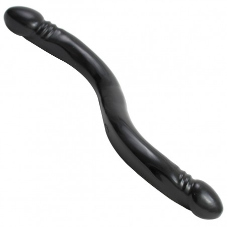 Double Gode Long - Dong Réaliste - Couleur Noir - 44 Cm / Ø 3,8 Cm - Doc Johson