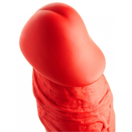 Double Gode XXL - Stretch N°77 - Dong En Silicone Rouge - 72 Cm / Ø 6,2 Cm - Mk Toys