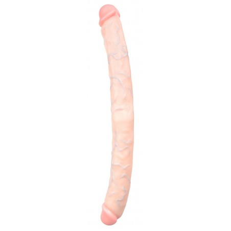 Double Gode Mr Long - Dong Réaliste Chair - Glands Saillants - 48 cm / Ø 5 cm - Easytoys