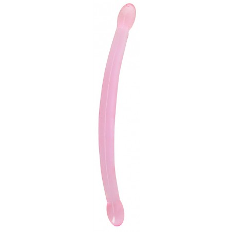 Double Gode - Crystal Rose - Dong Flexible - 42 cm / Ø 3,2 cm - RealRock