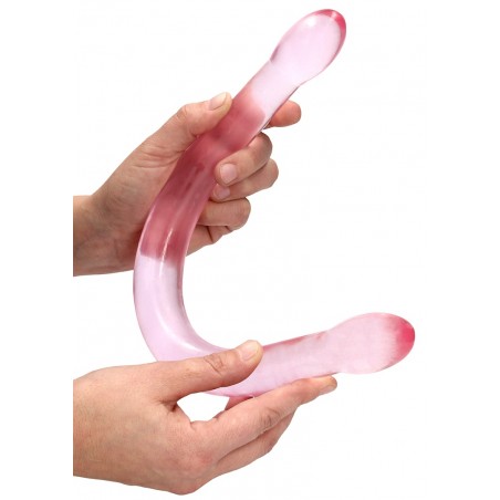 Double Gode - Crystal Rose - Dong Flexible - 42 cm / Ø 3,2 cm - RealRock