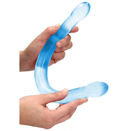 Double Gode - Crystal Bleu - Dong Flexible - 42 cm / Ø 3,2 cm - RealRock