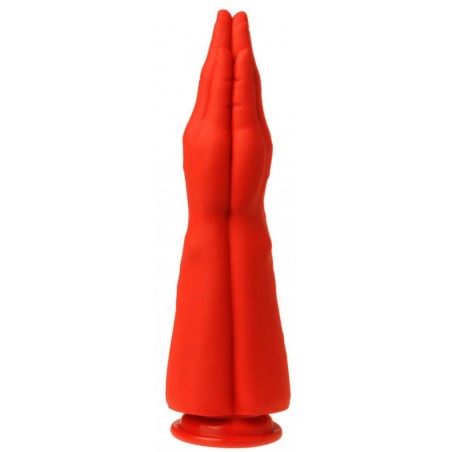 Gode Fisting Stretch N°3 Rouge - Bras Et Mains Jointes - Taille Réelle - 30 cm / Ø 9 cm - MK Toys