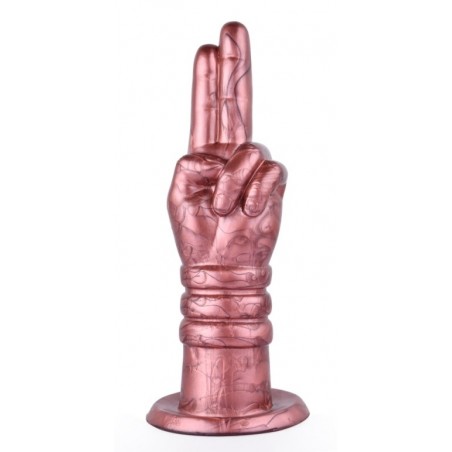Gode Fisting - Forgive Rose Nacré - Bras Et 2 Doigts Levés - 18 cm / Ø De 2,5 Cm A 5 Cm - Fist XXL