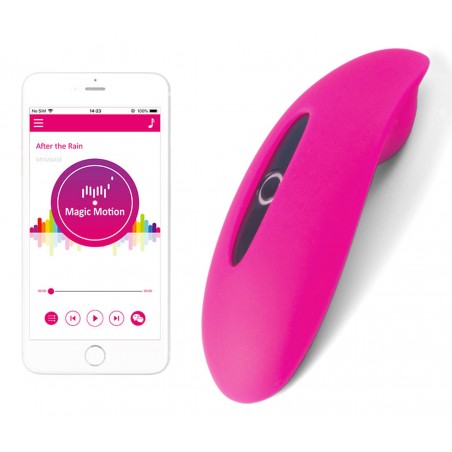 Stimulateur Clitoridien Vibrant Candy - Connecté - Waterproof - Rechargeable - Fuchsia - 7,9 cm / 3,5 cm - Magic Motion