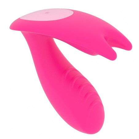 Œuf Vibrant Et Stimulateur Clitoridien Eidolon - Connecté - Waterproof - Rechargeable - 7,5 cm / Ø 3 cm - Fuchsia - Magic Motion