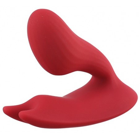 Œuf Vibrant Incurvé Et Stimulateur Clitoridien Magic Umi Connecté - Waterproof - USB - 7,5 cm / Ø 2,8 cm - Rouge - Magic Motion
