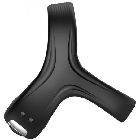 Ballstretcher Vibrant TriCock Vibe - Cockring Et Ball Ring - Waterproof - Rechargeable - Ø 4 Cm - Generique