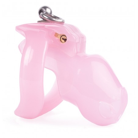 Cage De Chasteté No Touch Rose - Diamètre de L'anneau A Choisir - Cadenas Et 2 jeux de clés - 8,5 Cm / Ø 3 Cm - Generique