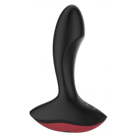 Stimulateur De Prostate - Solstice Noir Et Rouge - Connecté - Rechargeable - Waterproof - 10 Cm / Ø 3,3 Cm - Magic Motion