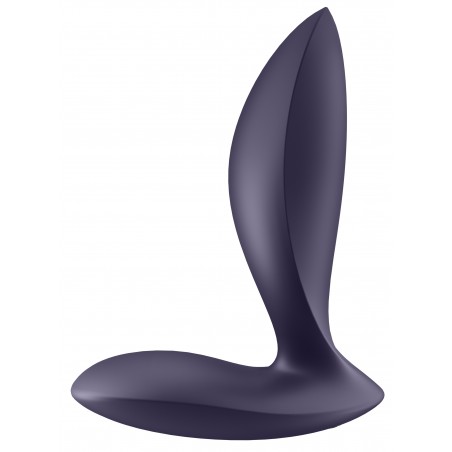 Stimulateur De Prostate - Power Plug Violet - Connecté - Rechargeable - Waterproof - 7,5 Cm / Ø 3,2 Cm - Satisfyer