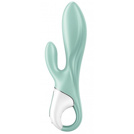 Rabbit Gonflant Air Pump Bunny 5+ Vert - Connecté - Waterproof - Rechargeable - 20,5 cm / Ø De 3,5 cm A 5 cm - Satisfyer