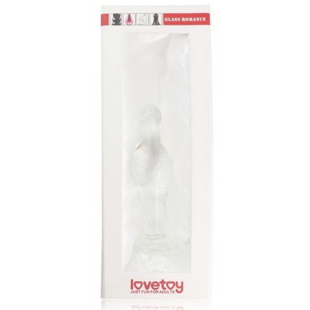 Plug Pawlo Transparent - Verre Thermo Réactif - Chaud / Froid - Waterproof - 12,5 cm / Ø 2 Cm Et 3 Cm - Lovetoy