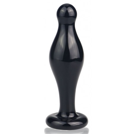 Plug Pawlo Noir - Verre Thermo Réactif - Chaud / Froid - Waterproof - 12,5 cm / Ø 2 Cm Et 3 Cm - Lovetoy